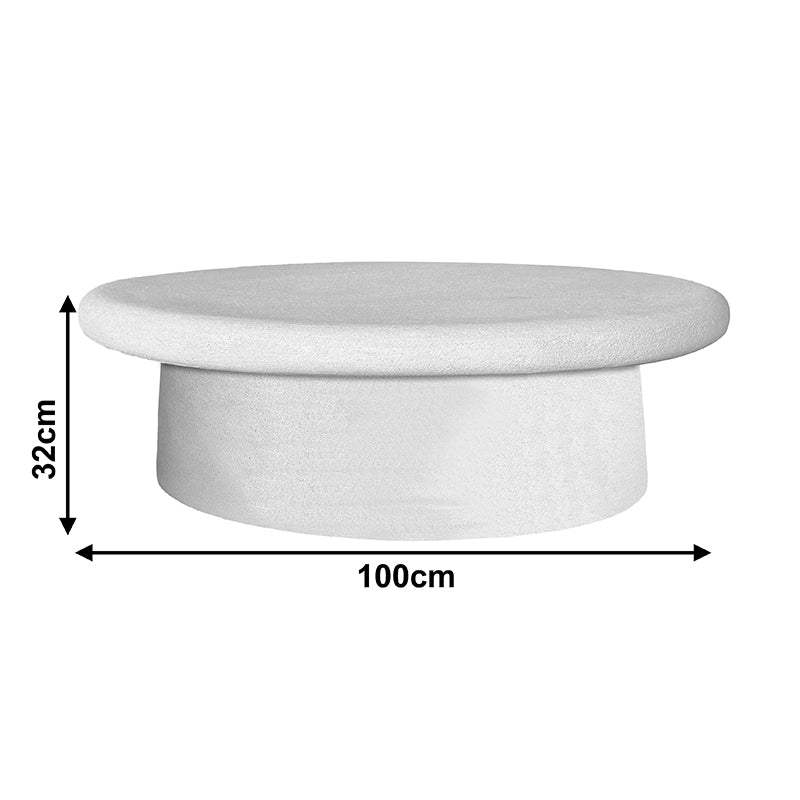Τραπέζι σαλονιού Herona  mdf λευκό 100x60x32εκ - Pakobazaar