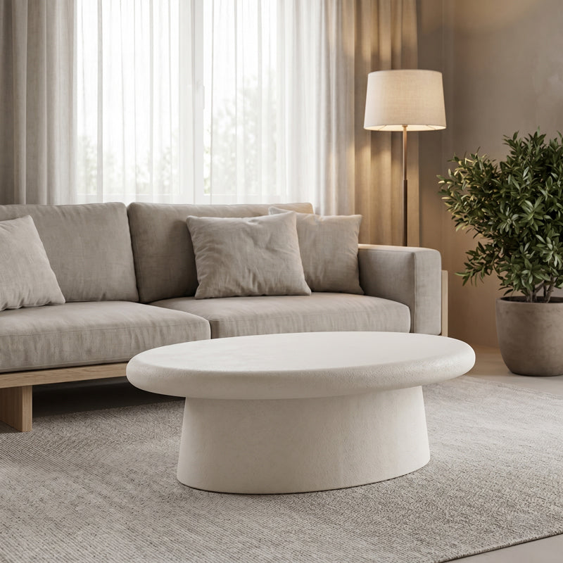 Τραπέζι σαλονιού Herona  mdf λευκό 100x60x32εκ - Pakobazaar