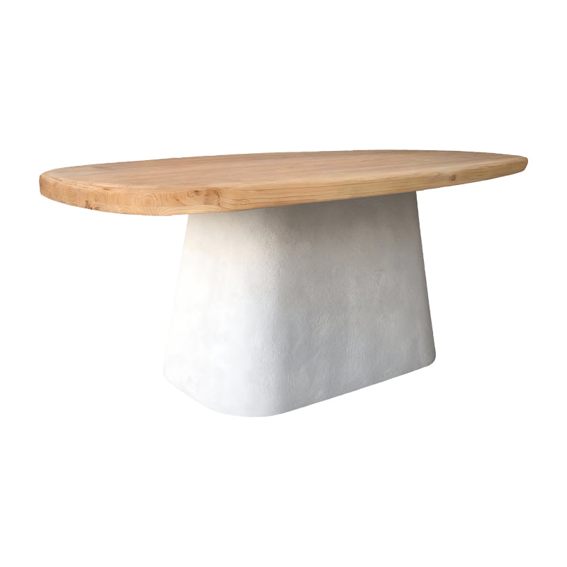 Τραπέζι Fessen  ξύλο ελάτου-mdf oak-λευκό 180x90x78εκ - Pakobazaar