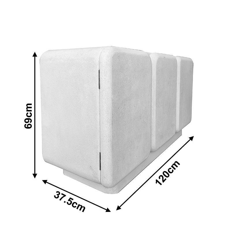 Μπουφές Kooldio  mdf λευκό 120x37.5x69εκ - Pakobazaar