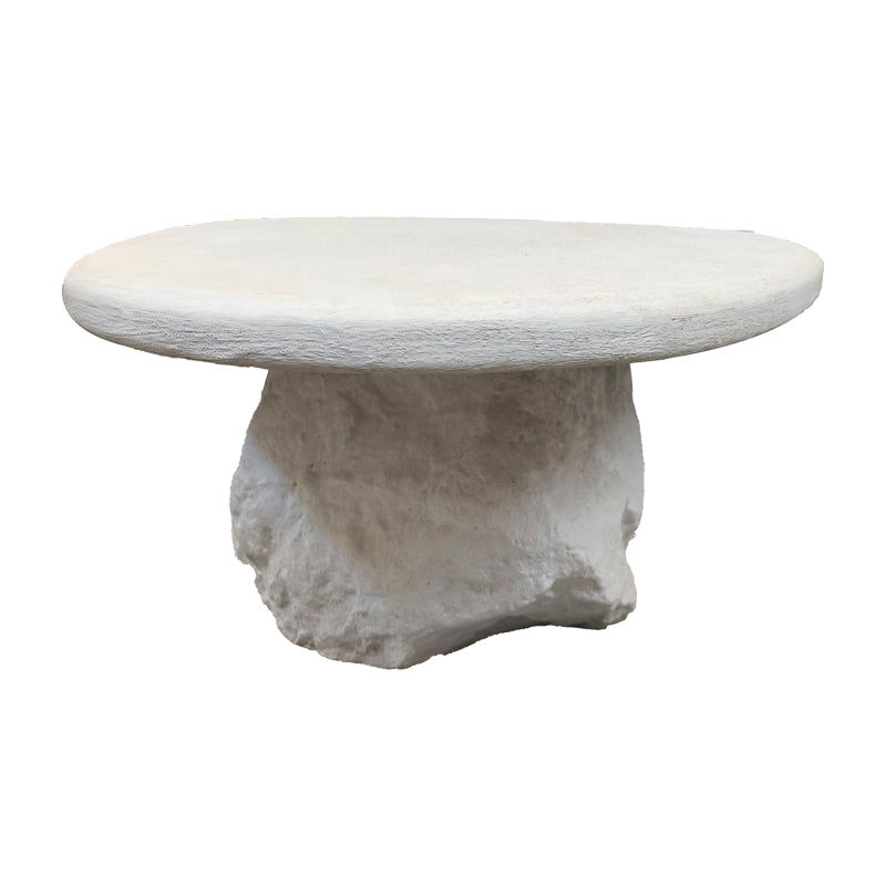 Τραπέζι σαλονιού Zinol  mdf-polyresin λευκό 105x62x32εκ - Pakobazaar