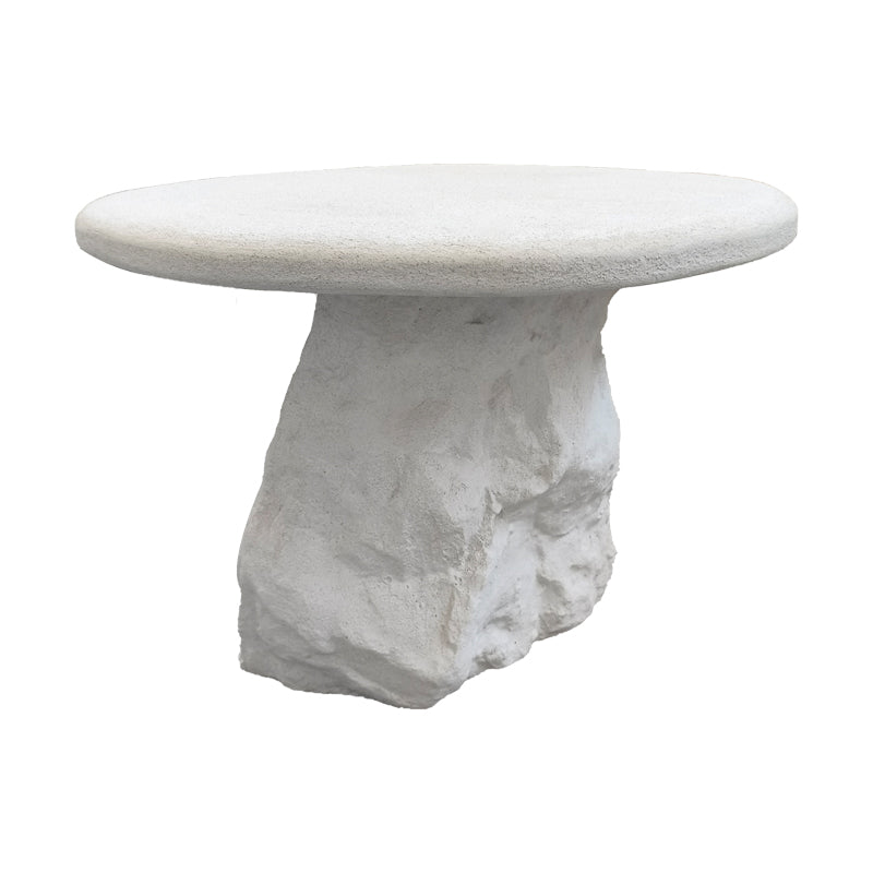Βοηθητικό τραπέζι Zinol  mdf-polyresin λευκό Φ58x41εκ - Pakobazaar