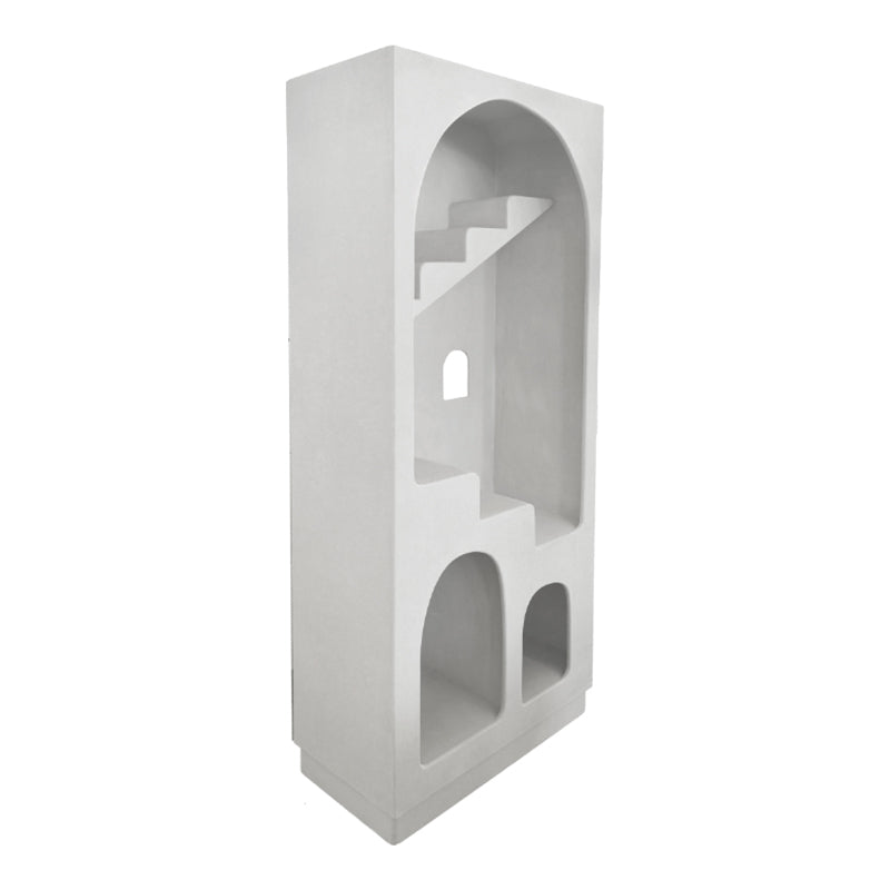 Βιβλιοθήκη-ραφιέρα Boolten  mdf λευκό 80x38x190εκ - Pakobazaar