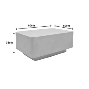 Τραπέζι σαλονιού Nerde  MGO κρέμ  90x60x38εκ - Pakobazaar