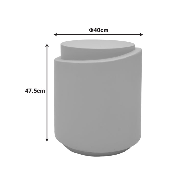 Βοηθητικό τραπέζι Fortox  MGO cappuccino Φ40x49.5εκ - Pakobazaar