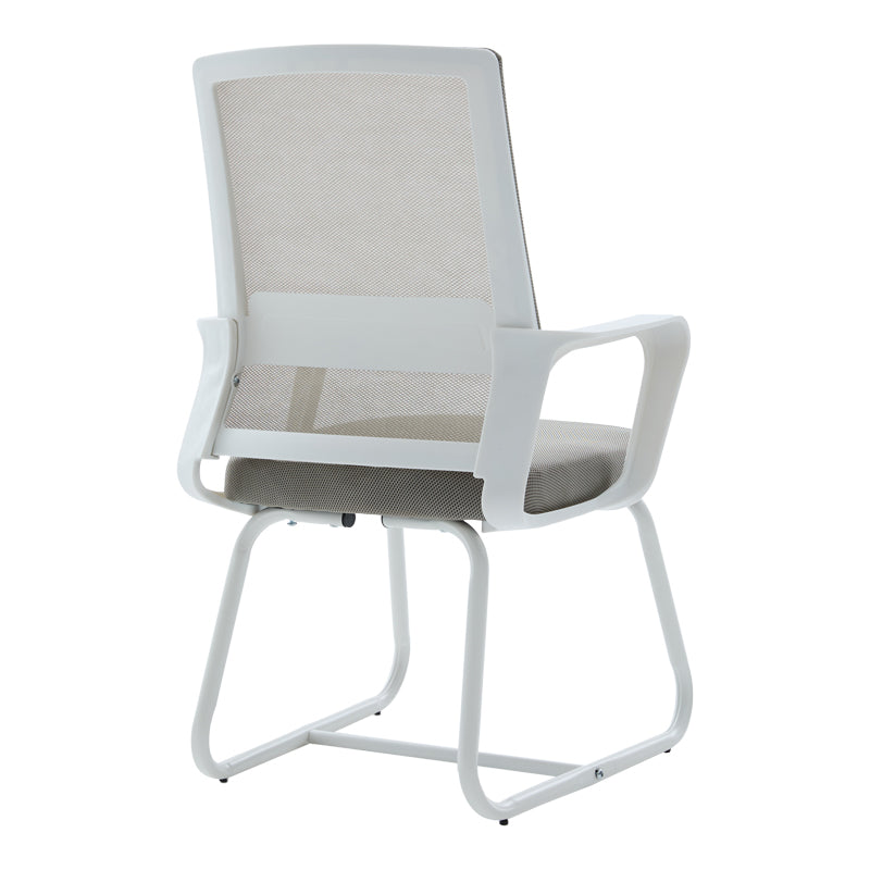 Καρέκλα επισκέπτη Palma  λευκή- mesh γκρι 46x52x94εκ - Pakobazaar