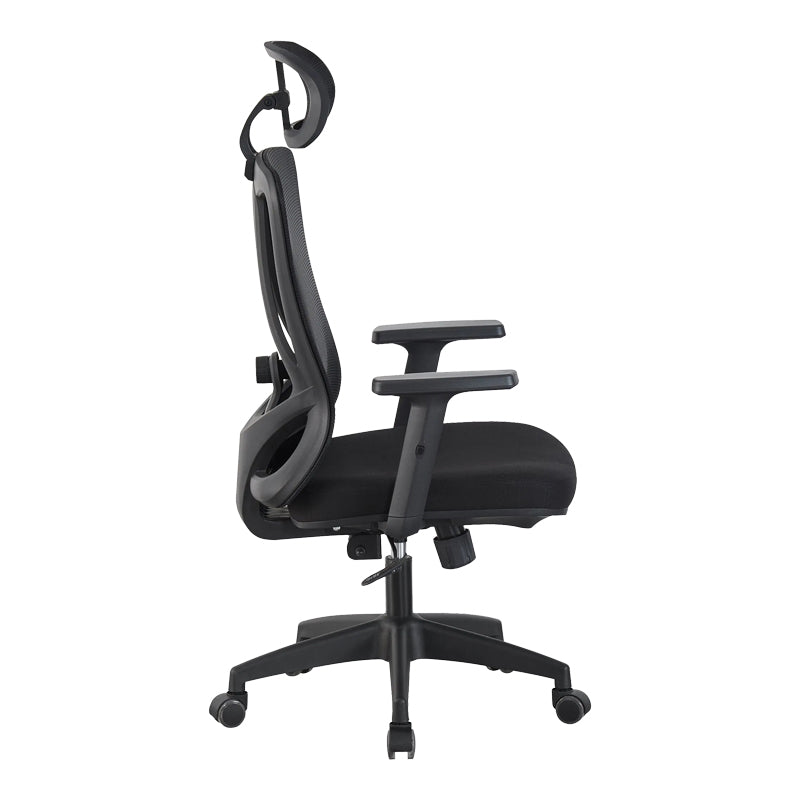 Καρέκλα γραφείου διευθυντή Magida  mesh μαύρο 58.5x66x115-125εκ - Pakobazaar