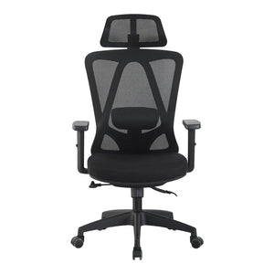 Καρέκλα γραφείου διευθυντή Magida  mesh μαύρο 58.5x66x115-125εκ - Pakobazaar