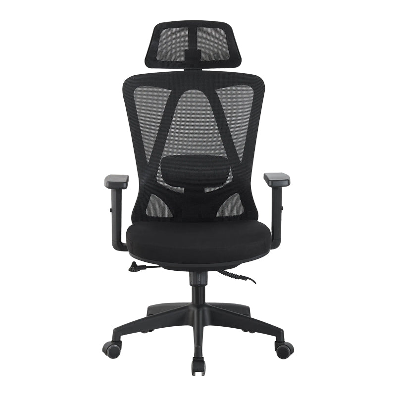 Καρέκλα γραφείου διευθυντή Magida  mesh μαύρο 58.5x66x115-125εκ - Pakobazaar