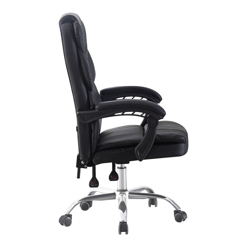Καρέκλα γραφείου διευθυντή Sanema  pu μαύρο 62x67x112-122εκ - Pakobazaar