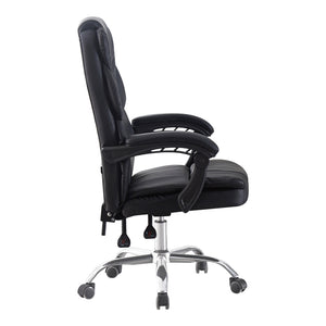 Καρέκλα γραφείου διευθυντή Sanema  pu μαύρο 62x67x112-122εκ - Pakobazaar