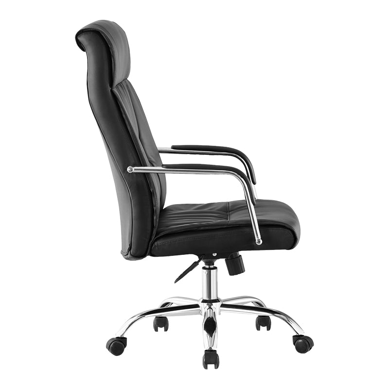 Καρέκλα γραφείου διευθυντή Biani  pu μαύρο 56x70x107-115εκ - Pakobazaar