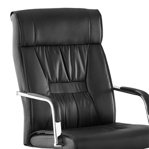 Καρέκλα γραφείου διευθυντή Biani  pu μαύρο 56x70x107-115εκ - Pakobazaar