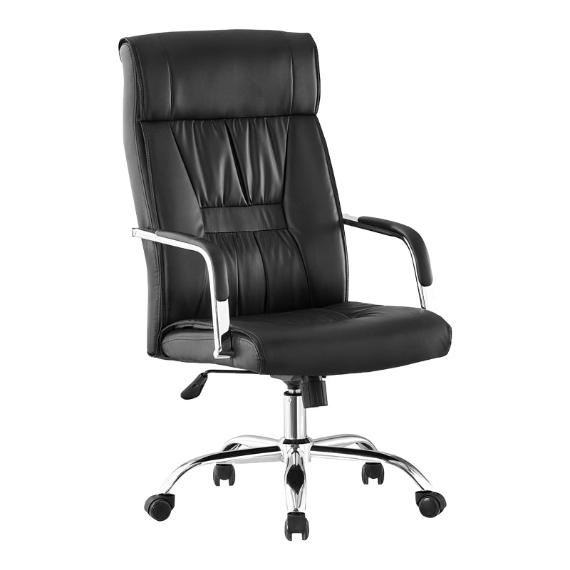 Καρέκλα γραφείου διευθυντή Biani  pu μαύρο 56x70x107-115εκ - Pakobazaar