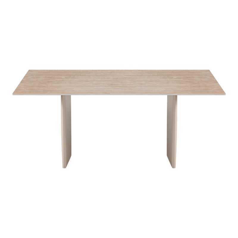 Τραπέζι Releno  sintered stone σε όψη τραβερτίνας 180x90x75εκ - Pakobazaar