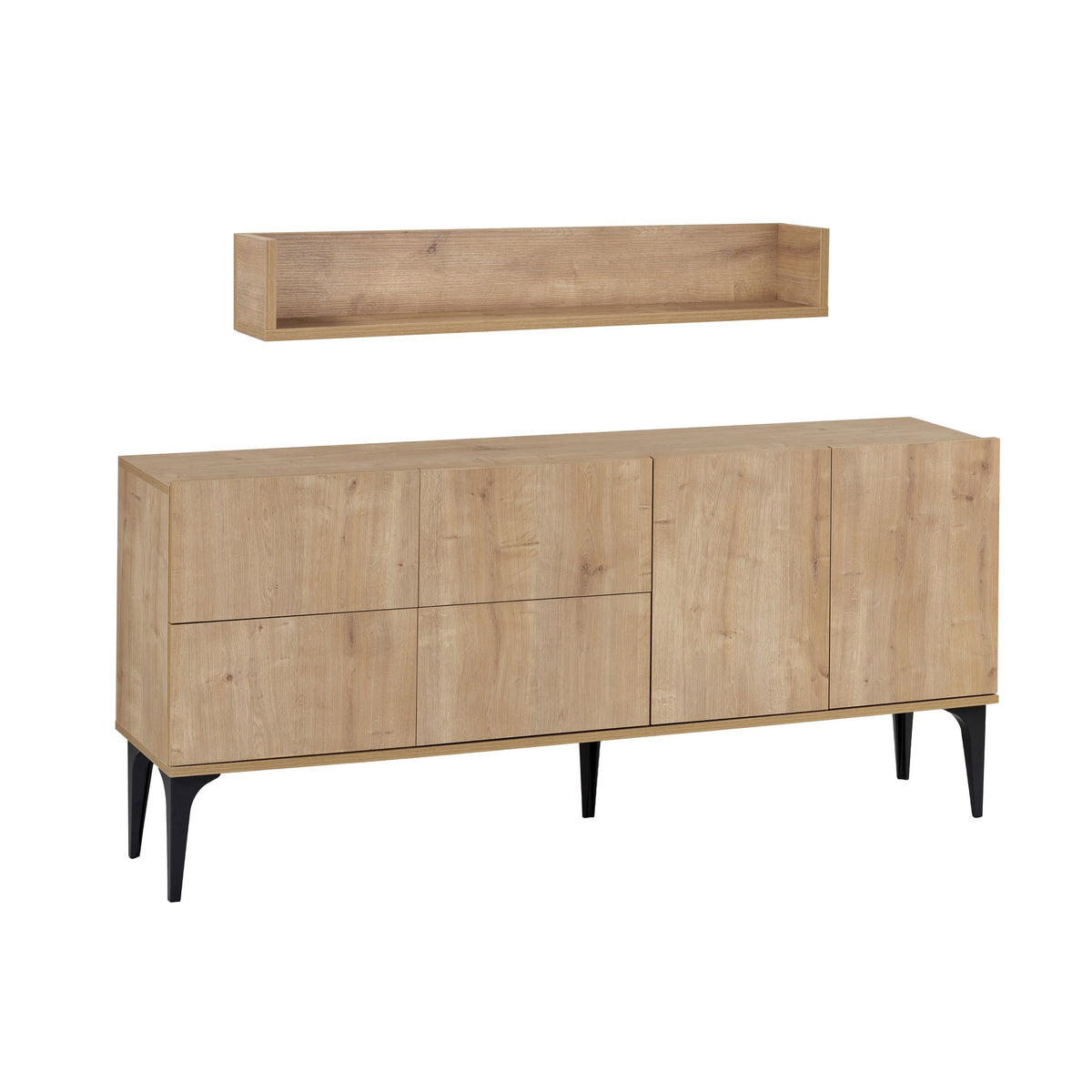 Κονσόλα Roumeli Δρυς Sapphire 180x40x80 εκ. Μελαμίνης