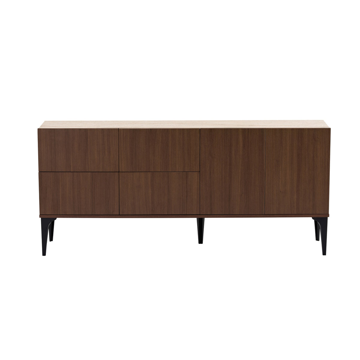 Κονσόλα Roumeli Travertine - Καρυδί Nile 180x40x80 εκ. Μελαμίνης