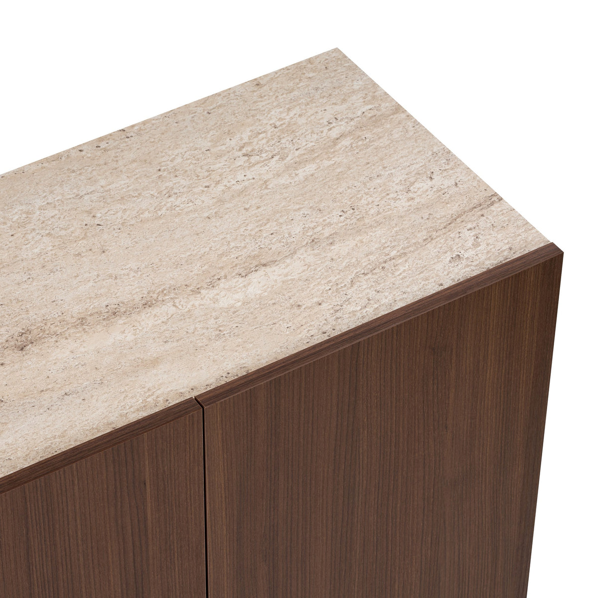 Κονσόλα Roumeli Travertine - Καρυδί Nile 180x40x80 εκ. Μελαμίνης