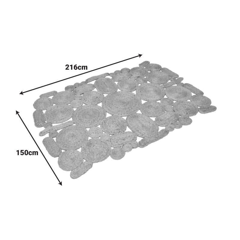 Χαλί Jenel  γιούτα σε φυσική απόχρωση 150x216εκ