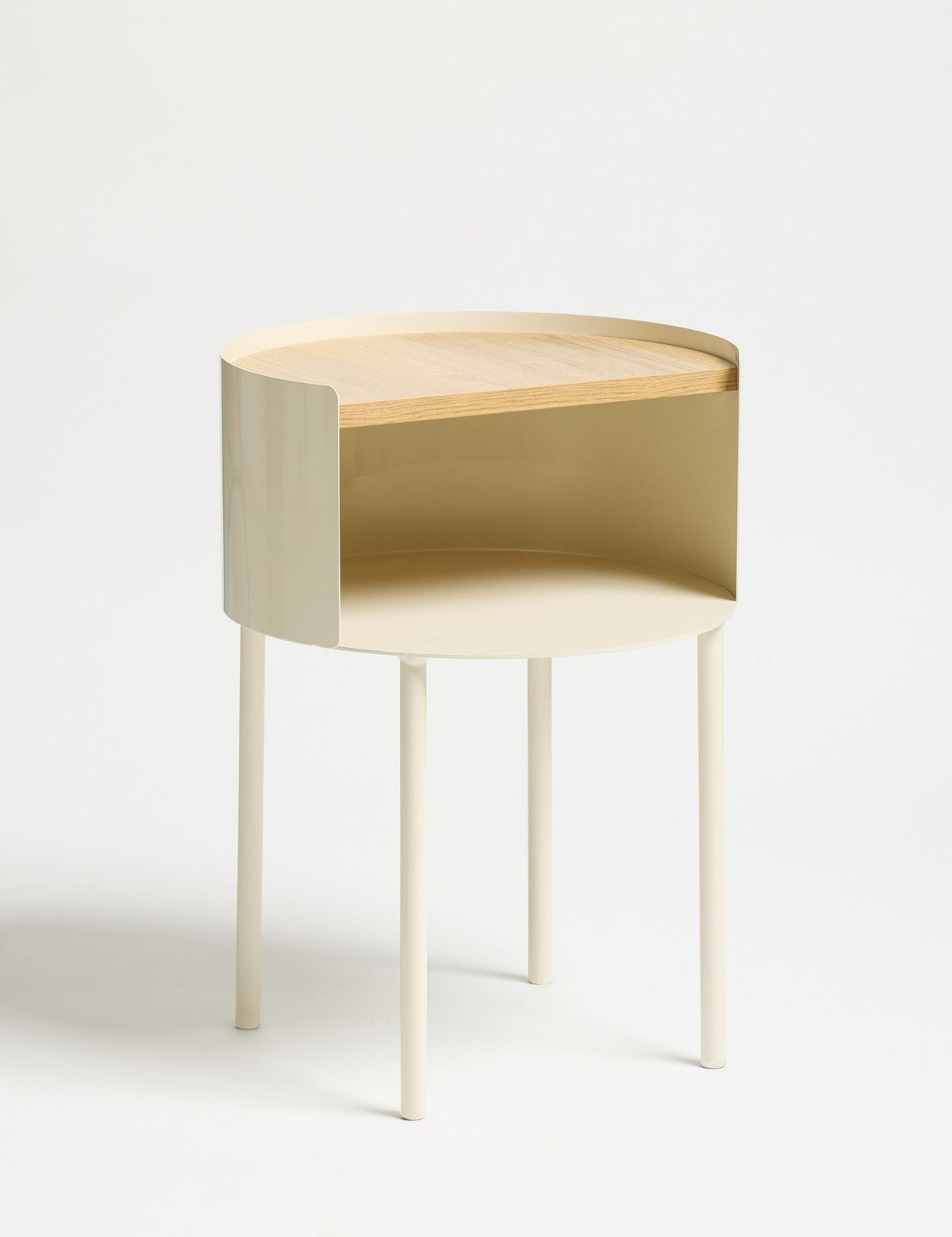 Βοηθητικό Τραπεζάκι Kinira Κρεμ 40x40x56 εκ. MDF