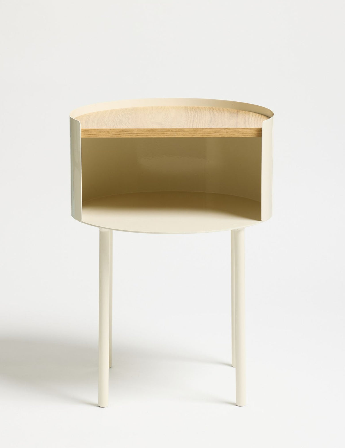 Βοηθητικό Τραπεζάκι Kinira Κρεμ 40x40x56 εκ. MDF