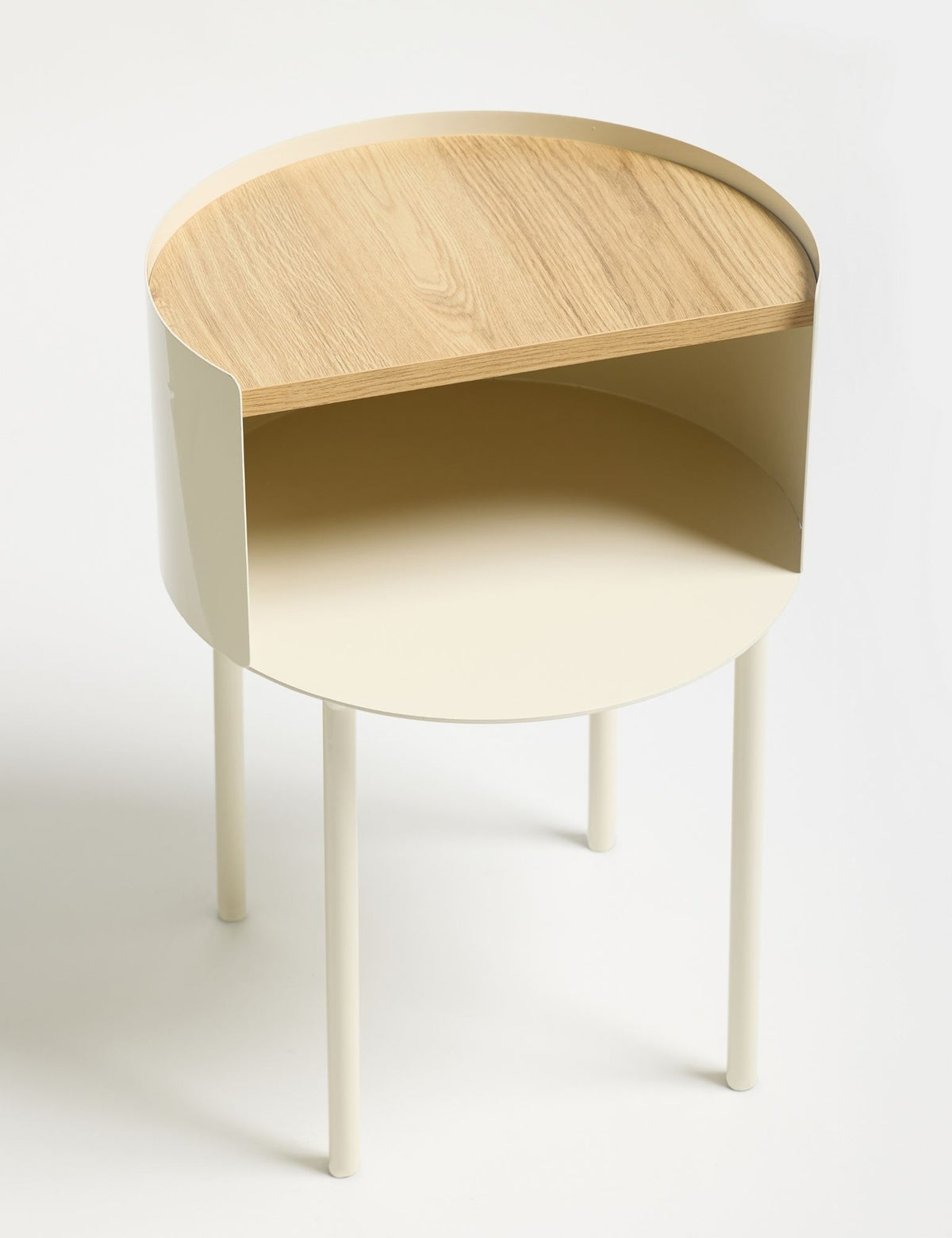 Βοηθητικό Τραπεζάκι Kinira Κρεμ 40x40x56 εκ. MDF