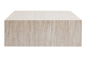 Τραπεζάκι Σαλονιού Klima Travertine 90x90x35 εκ. MDF