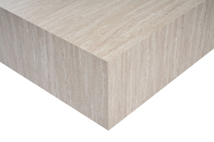Τραπεζάκι Σαλονιού Klima Travertine 90x90x35 εκ. MDF