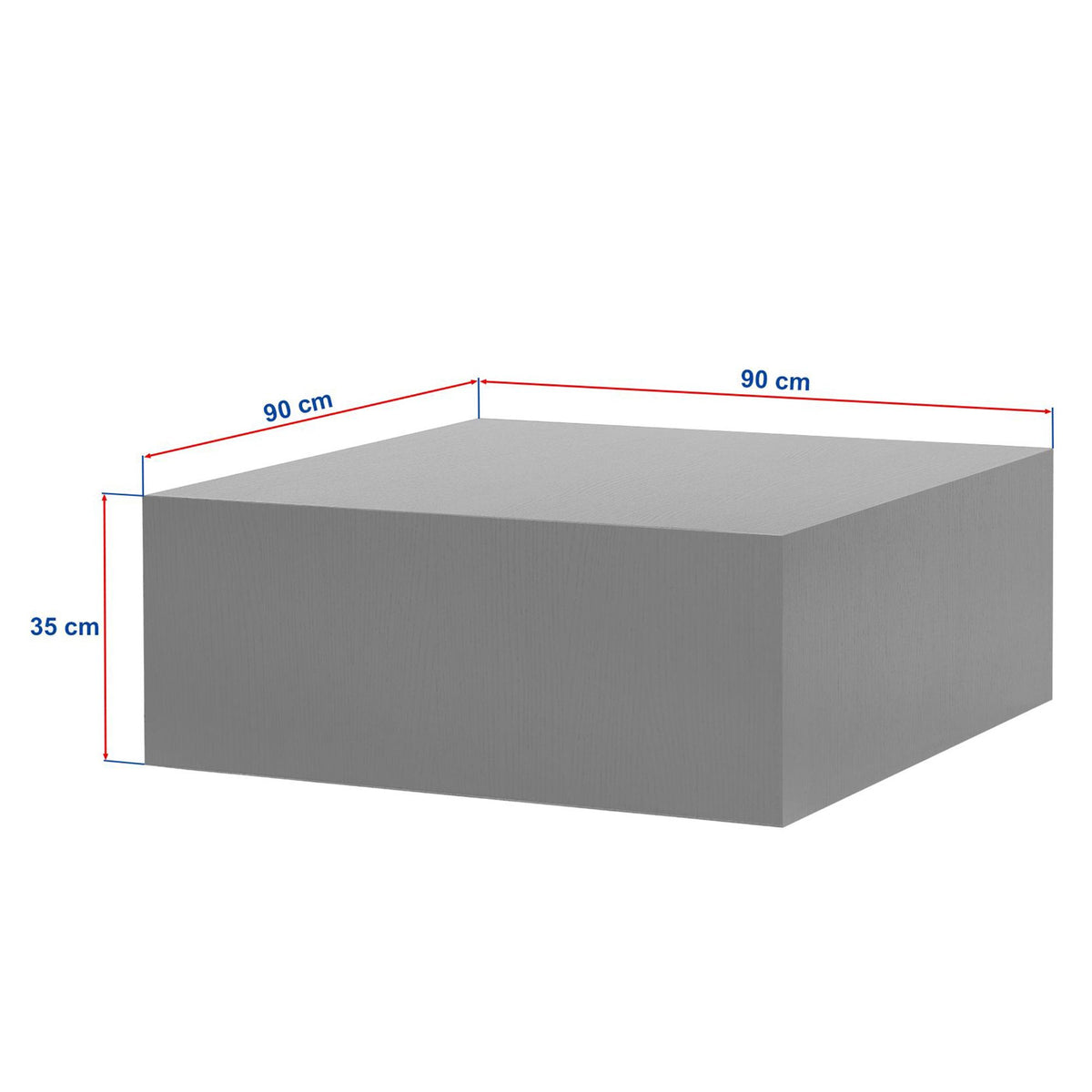 Τραπεζάκι Σαλονιού Klima Δρυς Sapphire 90x90x35 εκ. MDF - Pakobazaar