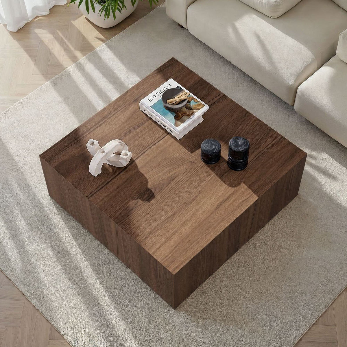 Τραπεζάκι Σαλονιού Klima Καρυδί Venezia 90x90x35 εκ. MDF