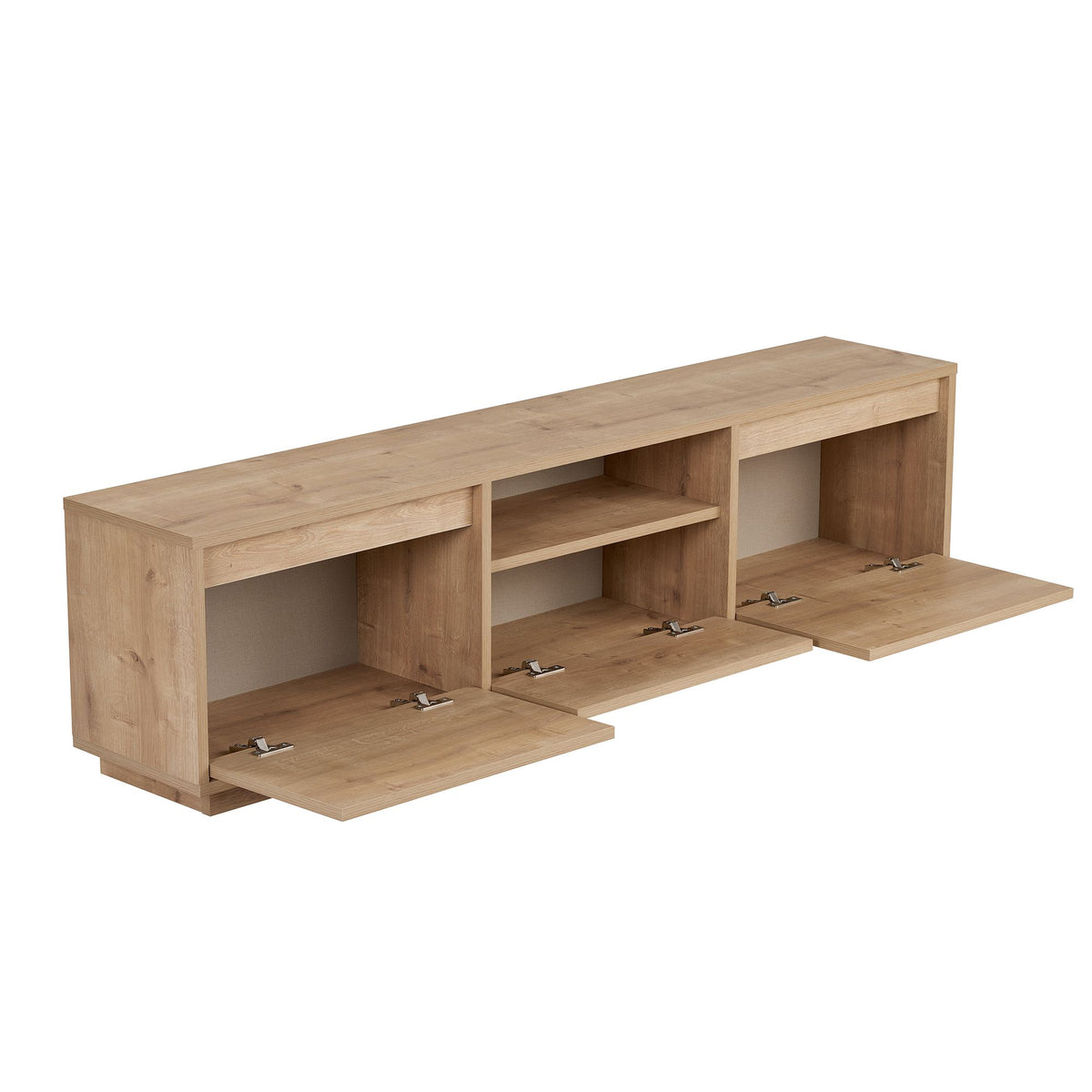 Έπιπλο Τηλεόρασης Glyfada Δρυς Sapphire 160x30x42 εκ. Μελαμίνης