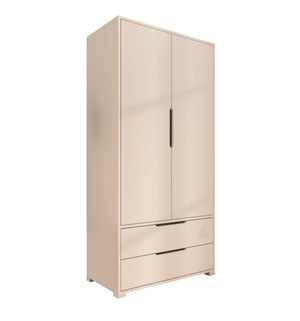 Ντουλάπα Chortata Λευκό 90x45x183 εκ. Μελαμίνης