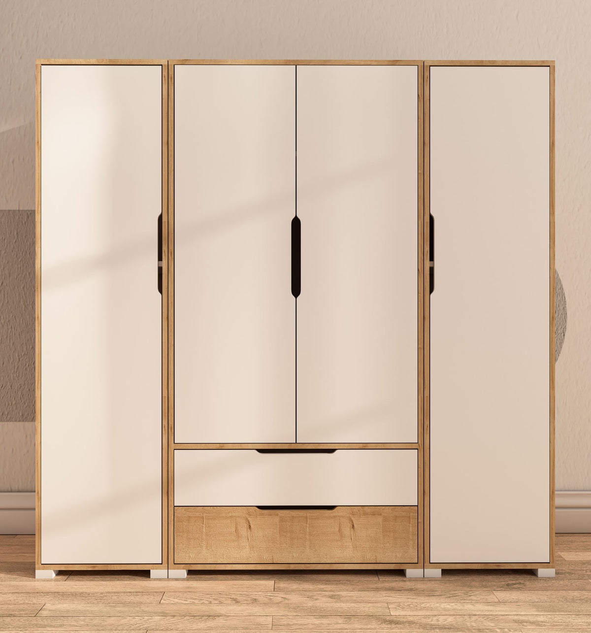 Ντουλάπα Makri Λευκό 184x45x183 εκ. Μελαμίνης