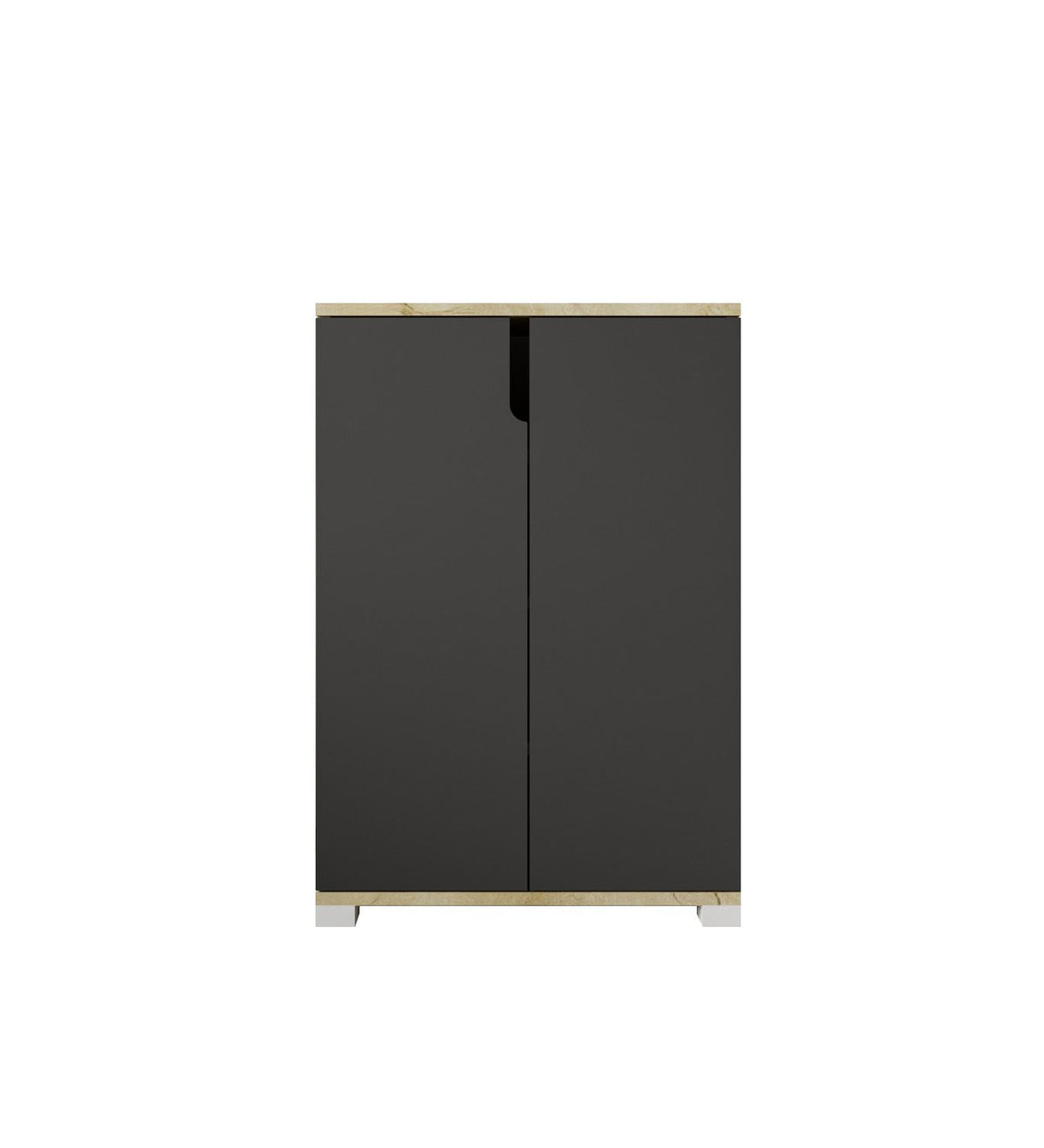 Παπουτσοθήκη Gavrio Δρυς Sapphire - Ανθρακί 60x34x97 εκ. Μελαμίνης