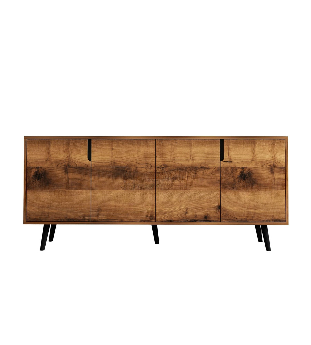 Κονσόλα Agistri Με Ράφια Καρυδί 180x45x80 εκ. Μελαμίνης - Pakobazaar