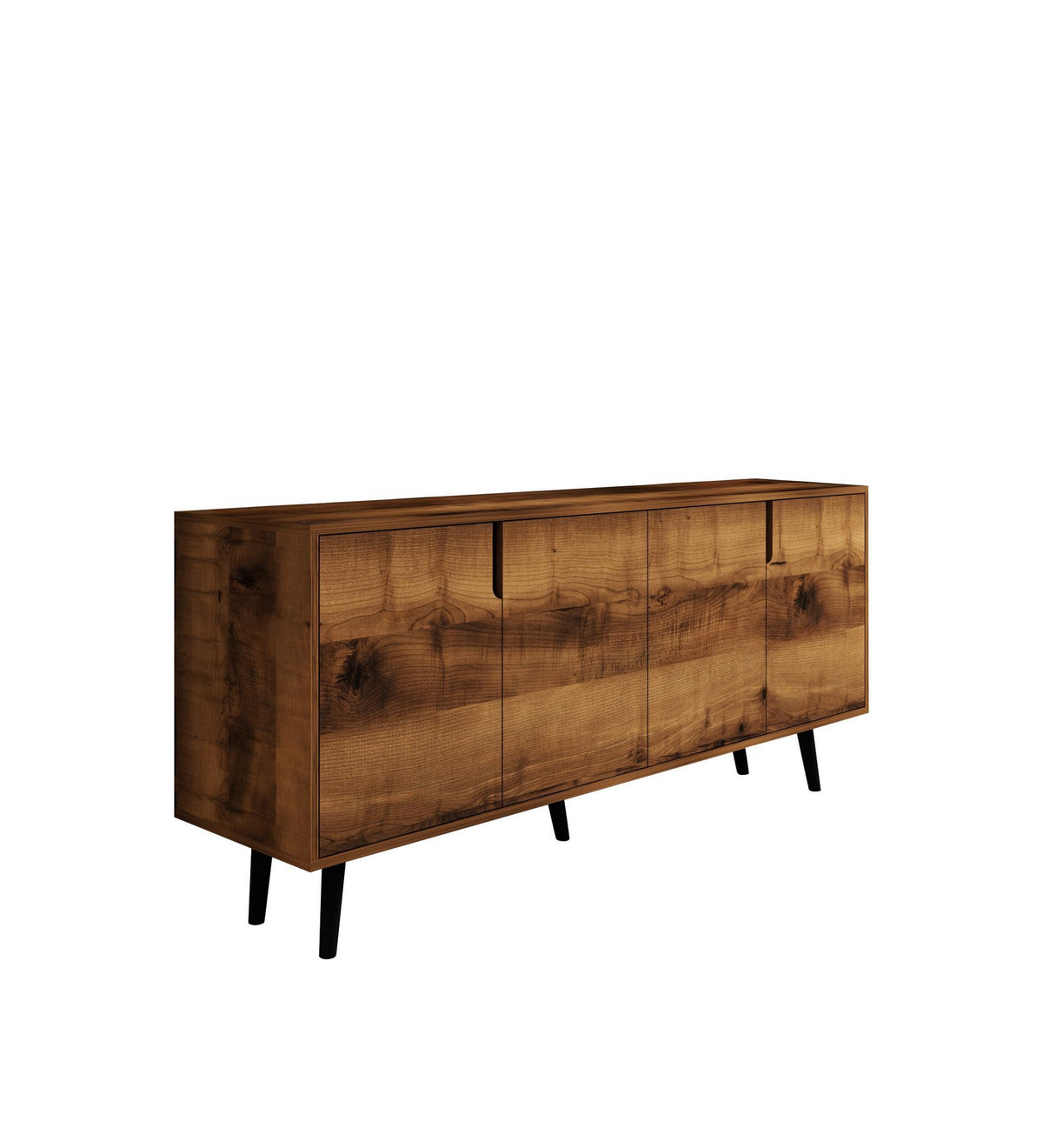 Κονσόλα Agistri Με Ράφια Καρυδί 180x45x80 εκ. Μελαμίνης - Pakobazaar