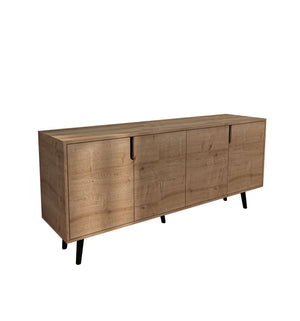 Κονσόλα Agistri Με Ράφια Δρυς Sapphire 180x45x80 εκ. Μελαμίνης