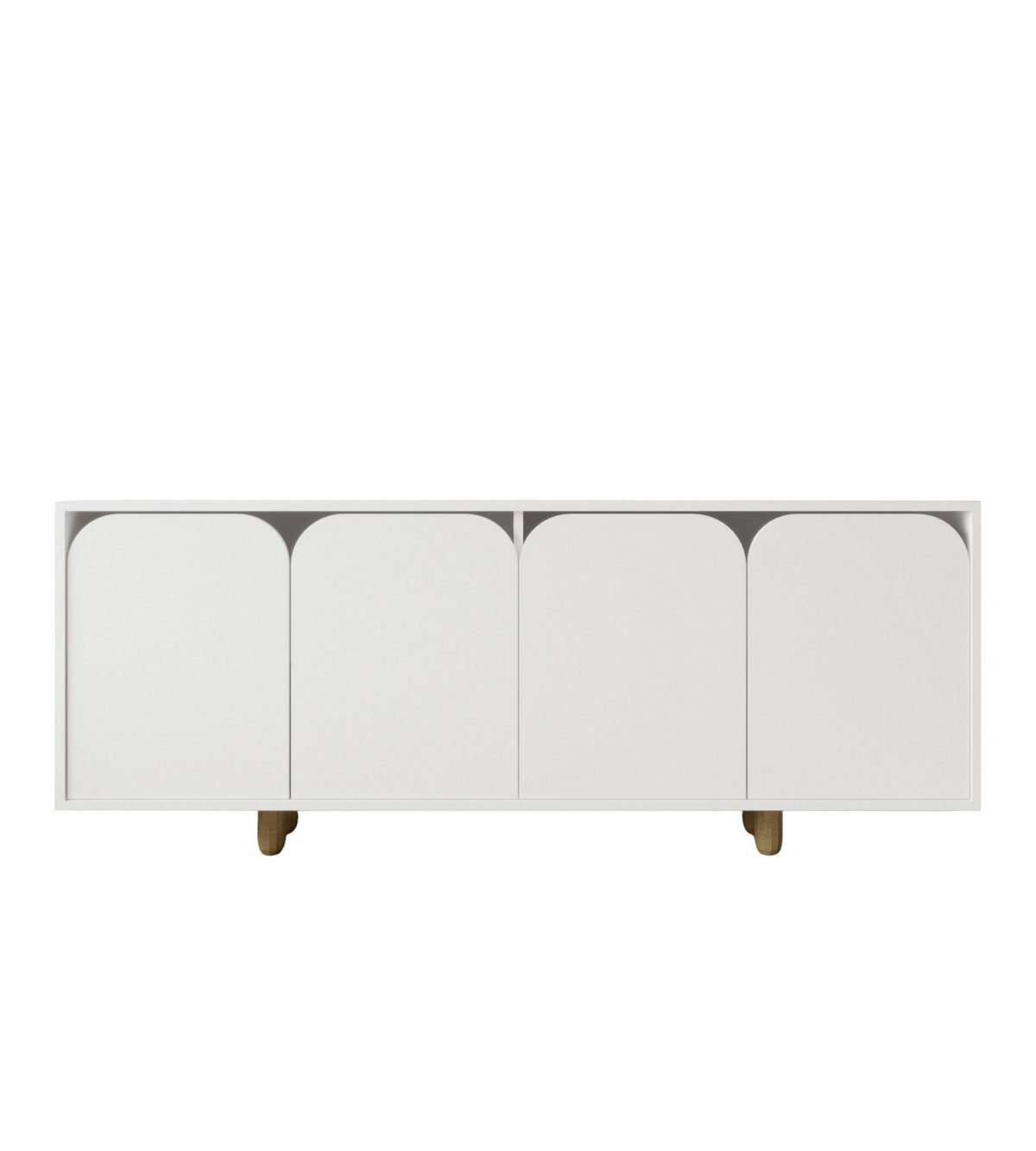Κονσόλα Selero Λευκό 180x45x75 εκ. Μελαμίνης - Pakobazaar