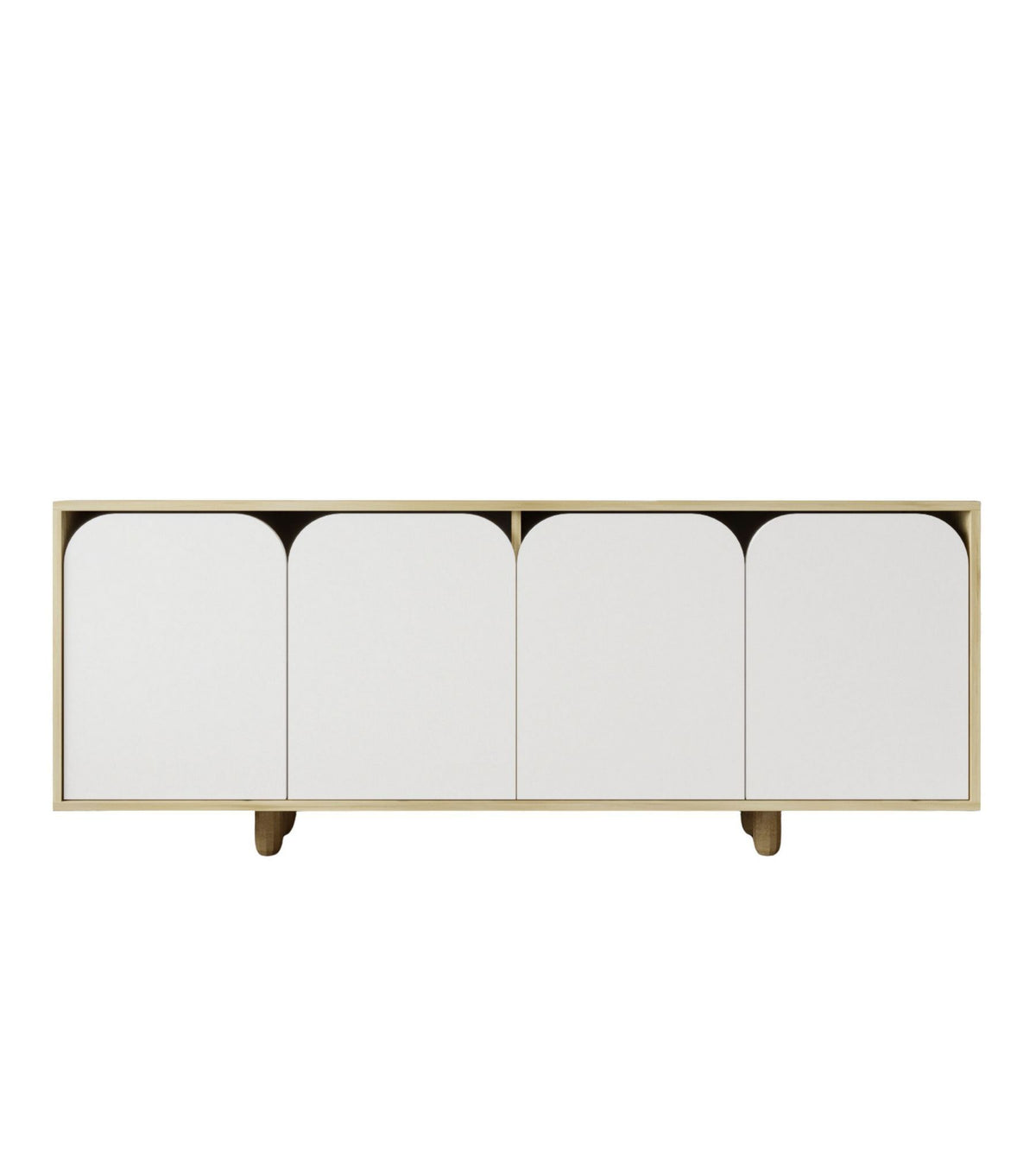 Κονσόλα Selero Δρυς Sapphire - Λευκό 180x45x75 εκ. Μελαμίνης - Pakobazaar