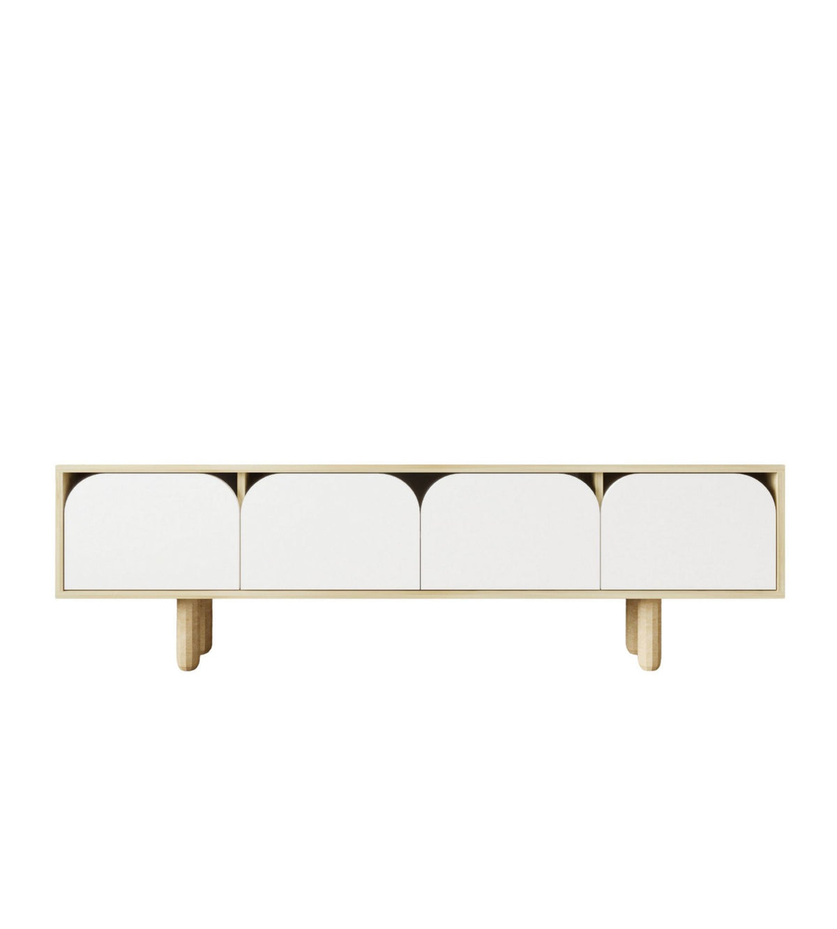 Έπιπλο Τηλεόρασης Kentavros Δρυς Sapphire - Λευκό 180x29.8x48 εκ. Μελαμίνης