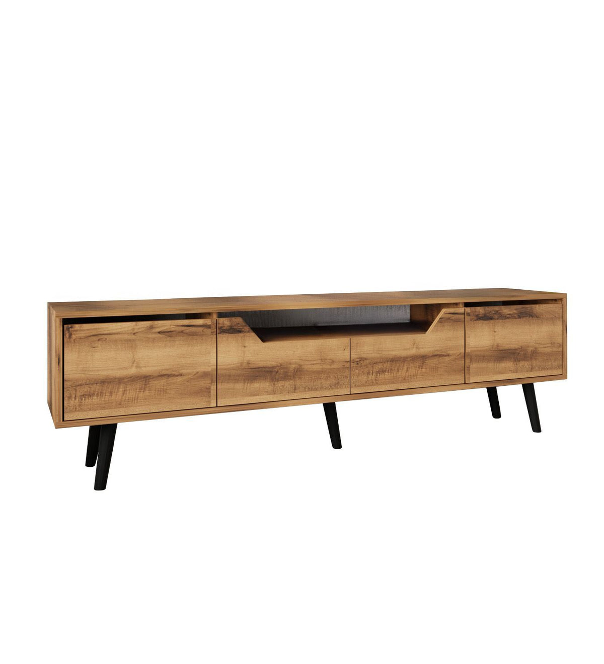 Έπιπλο Τηλεόρασης Komitades Με Ράφια Καρυδί 180x29.8x48 εκ. Μελαμίνης