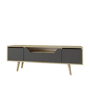 Έπιπλο Τηλεόρασης Komitades Δρυς Sapphire - Ανθρακί 150x29.8x53 εκ. Μελαμίνης