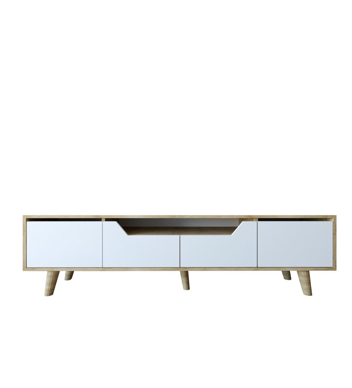 Έπιπλο Τηλεόρασης Komitades Δρυς Sapphire - Λευκό 180x29.8x48 εκ. Μελαμίνης