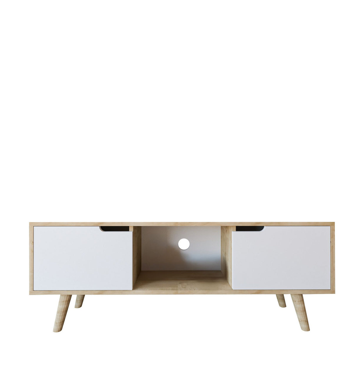 Έπιπλο Τηλεόρασης Finiki Δρυς Sapphire - Λευκό 139.7x53x53 εκ. Μελαμίνης
