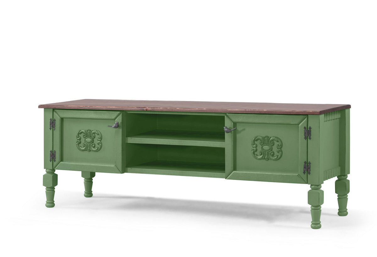 Σύνθεση Τηλεόρασης Mesovouni Ανοιχτό Πράσινο 150x50x40 εκ. MDF