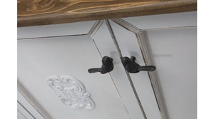 Συρταριέρα Mesovouni Λευκό 80x40x92 εκ. MDF - Pakobazaar