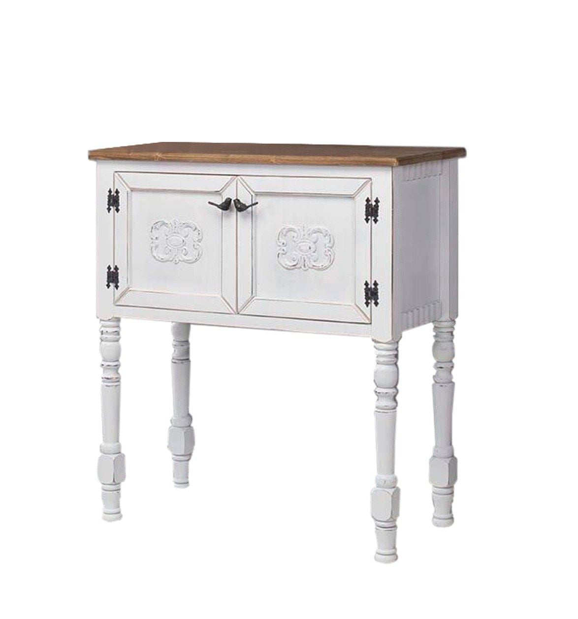 Συρταριέρα Mesovouni Λευκό 80x40x92 εκ. MDF - Pakobazaar
