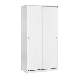 Ντουλάπα Mavrolimni Λευκό 94x52x182 εκ. Μελαμίνης