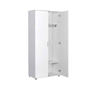 Ντουλάπα Magoula Λευκό 80x47x187 εκ. Μελαμίνης