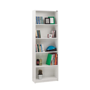 Βιβλιοθήκη Alepochori Λευκό 58x23x170 εκ. Μελαμίνης